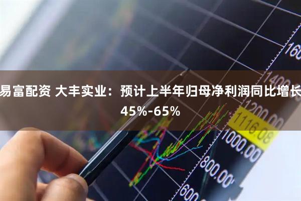 易富配资 大丰实业：预计上半年归母净利润同比增长45%-65%